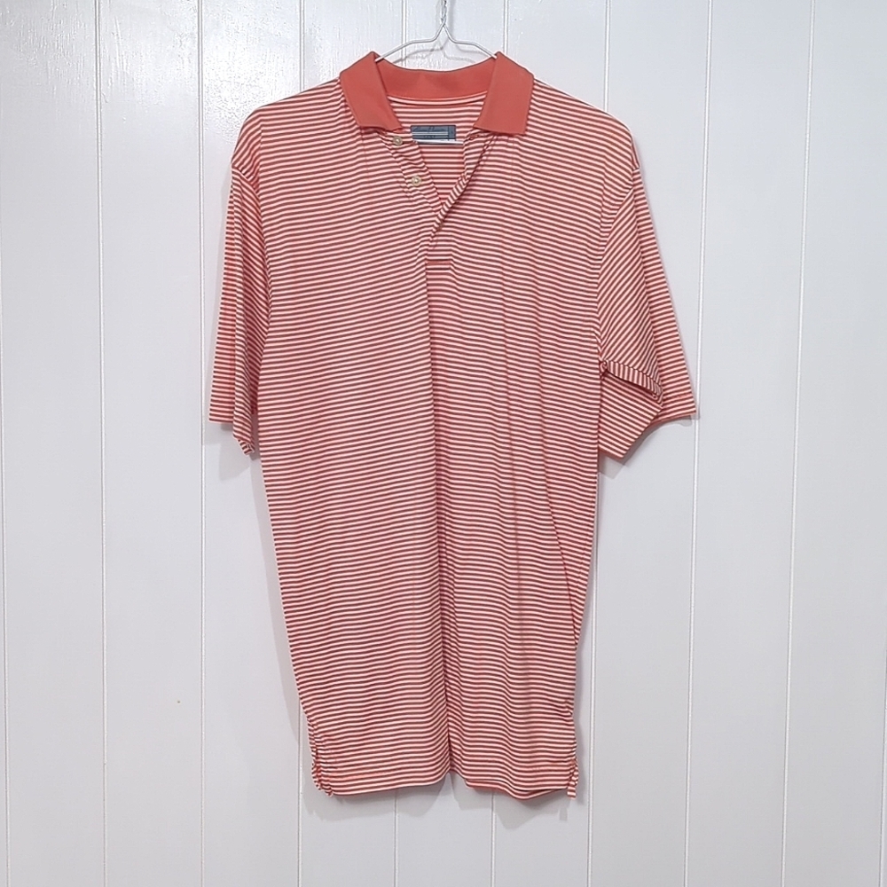 ❤️5/$25  Euc Alan Flusser Stripe Golf Polo
